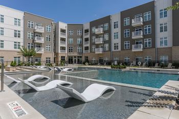 Pool Lounge Chairs at Lofts at Zebulon, Macon, Georgia